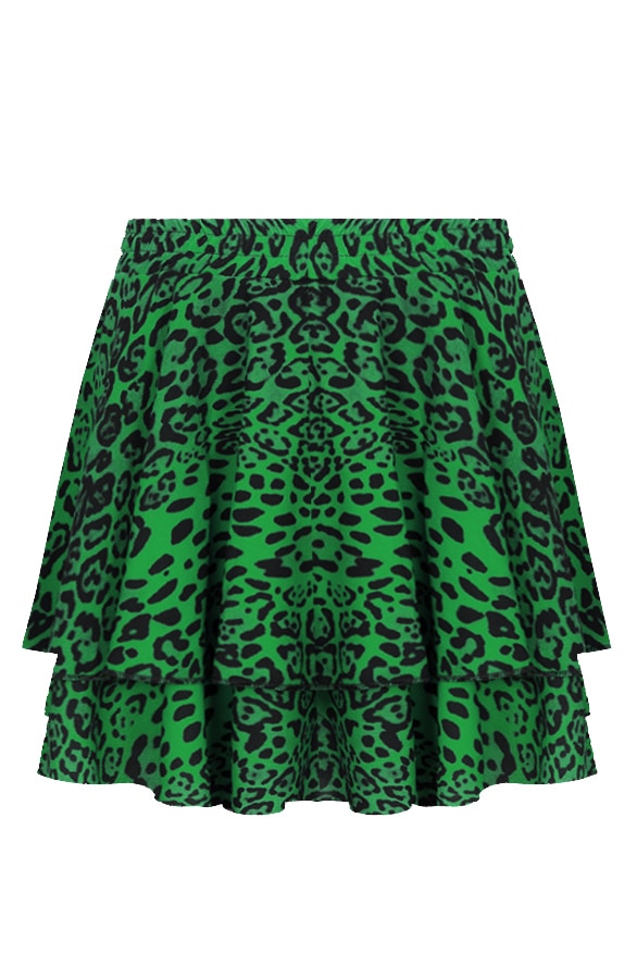 Leopard Laagjes Rok Groen – shoparchief