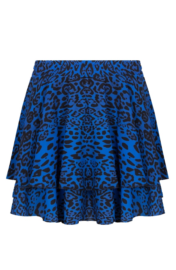 Leopard Laagjes Rok Kobalt – shoparchief