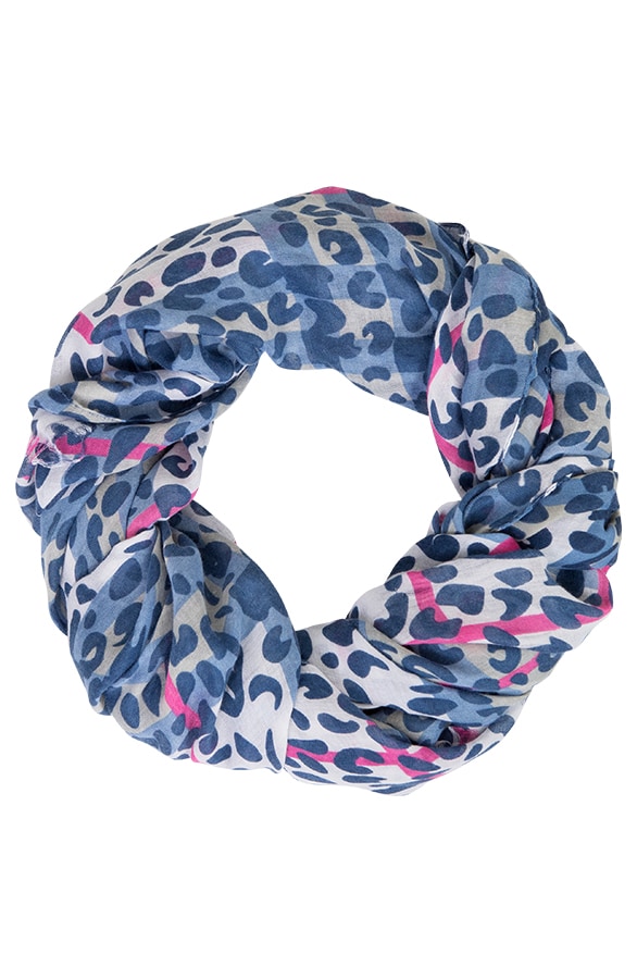 Leopard Sjaal Kobalt – shoparchief