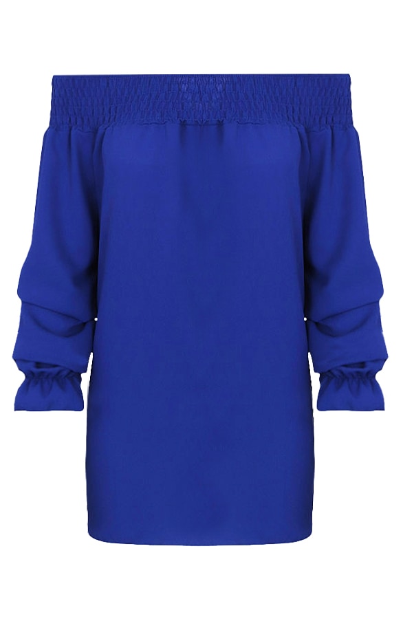 Off Shoulder Tuniek Kobalt – shoparchief