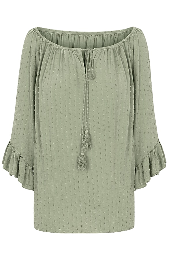 Oversized Stippen Tuniek Army – shoparchief