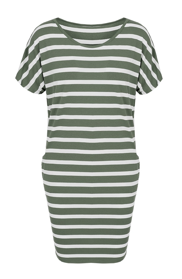 Pocket Tuniek Gestreept Groen – shoparchief
