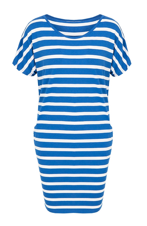Pocket Tuniek Gestreept Kobalt – shoparchief