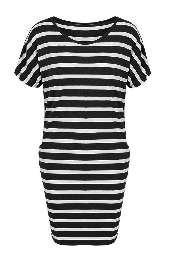 Pocket Tuniek Gestreept Zwart – shoparchief