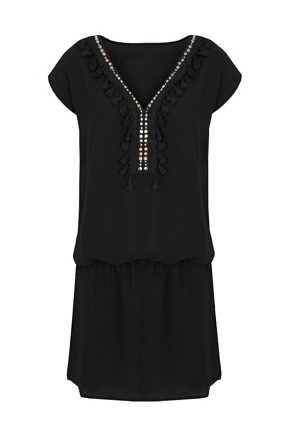 Studs Tuniek Kwastjes Zwart – shoparchief