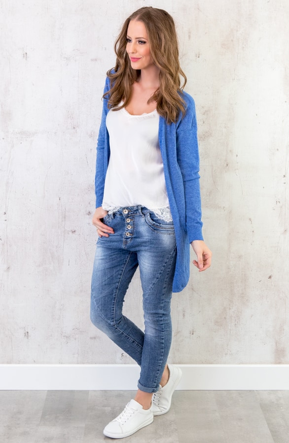 Comfy Soft Cardigan Blauw – shoparchief, foto 5