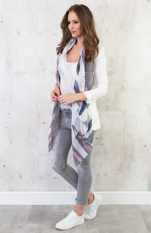 Veren Sjaal Blauw – shoparchief, foto 3
