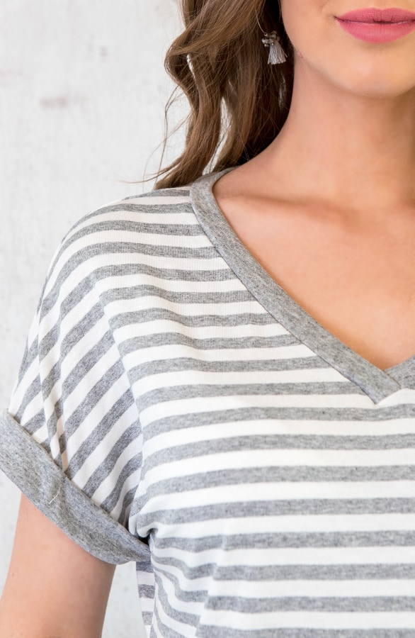 Gestreepte Top Grijs – shoparchief, foto 6