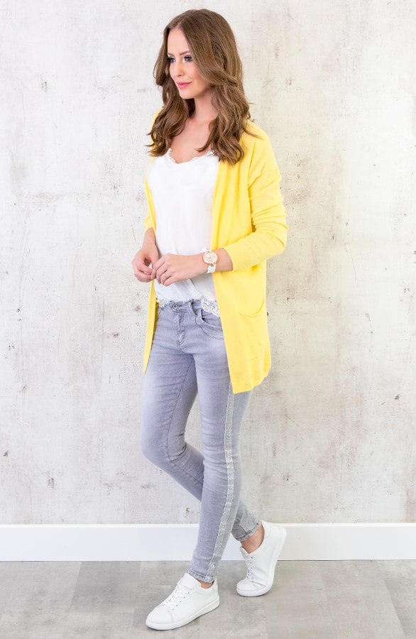 Comfy Soft Cardigan Geel – shoparchief, foto 6