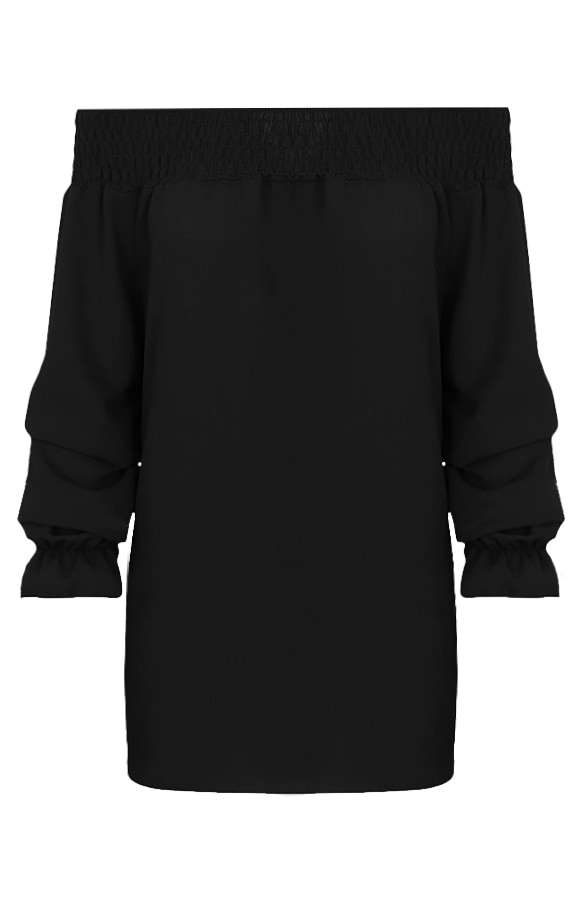 off Shoulder Tuniek Zwart – shoparchief