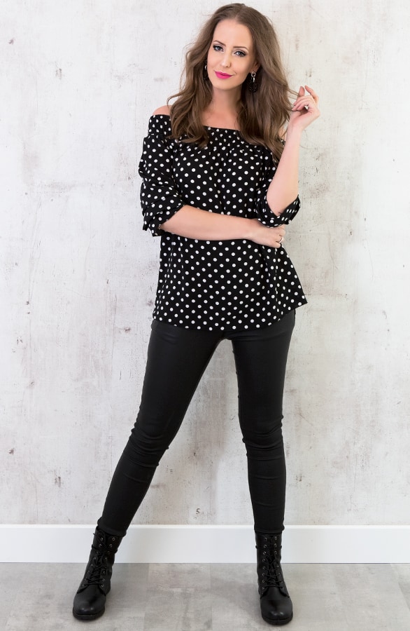 Polkadot Tuniek Zwart – shoparchief, foto 4