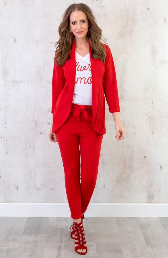 Vivre D Amour Top Wit Rood – shoparchief, foto 5