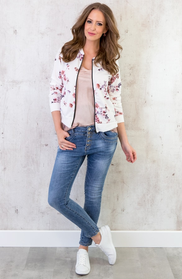 Bloemen Jacket Wit – shoparchief, foto 7