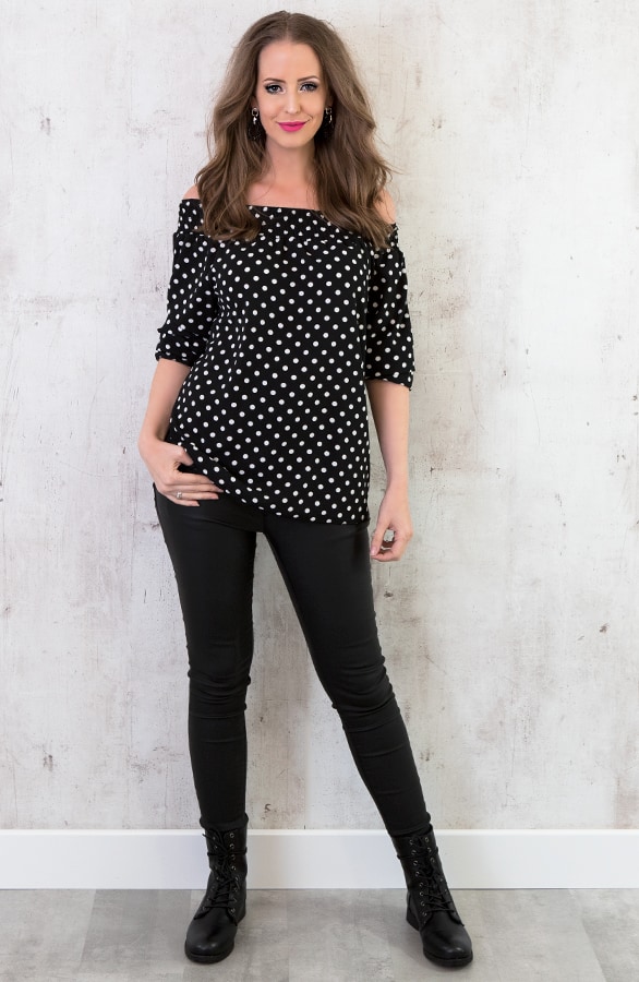 Polkadot Tuniek Zwart – shoparchief, foto 3