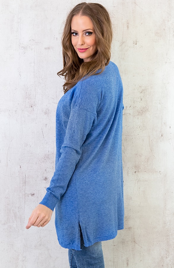 Comfy Soft Cardigan Blauw – shoparchief, foto 3