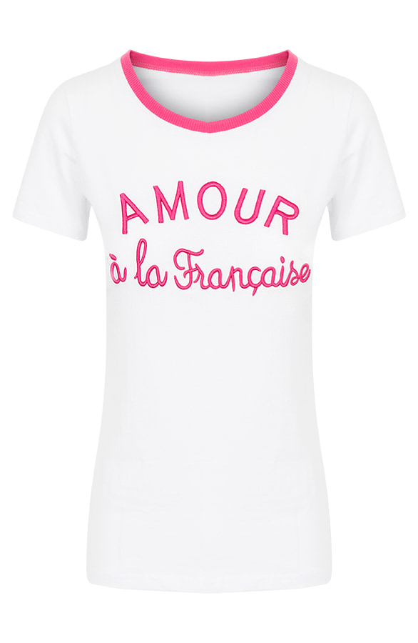 Amour Francaise Top Wit – shoparchief