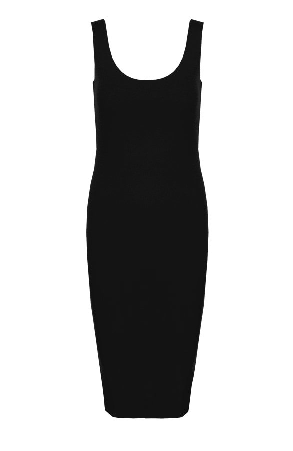 Basic Jurk Lang Zwart – shoparchief, foto 6