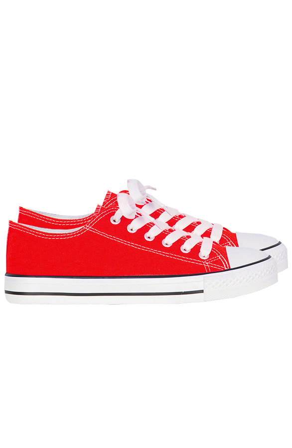 Canvas Sneakers Rood – shoparchief