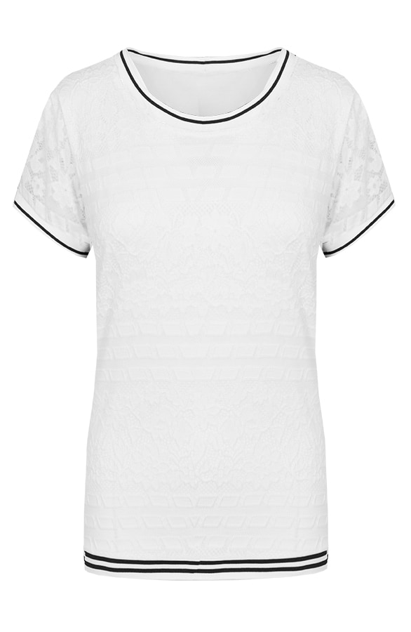 Kanten Bies Top Wit – shoparchief