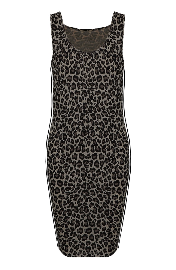 Panter Jurk Bies Legergroen – shoparchief
