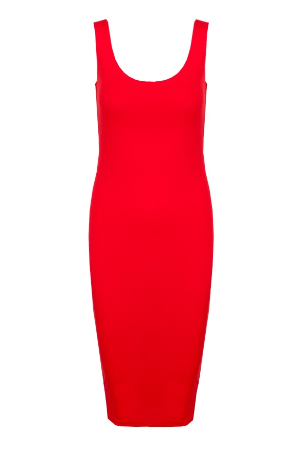 Basic Jurk Lang Rood – shoparchief, foto 5