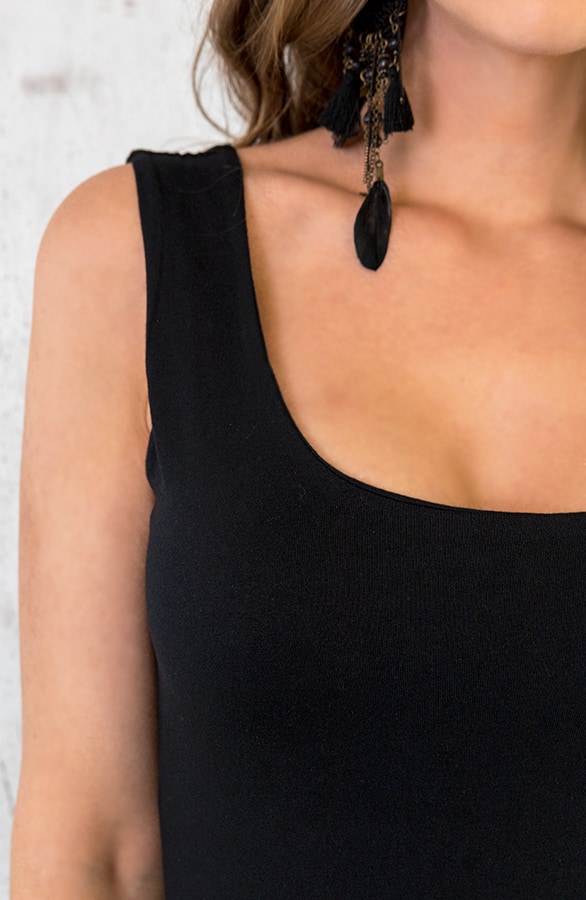 Basic Jurk Lang Zwart – shoparchief, foto 4