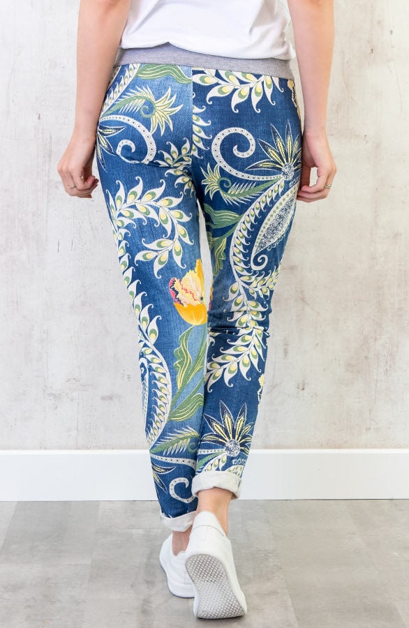 Print Jogging Broek Blauw – shoparchief, foto 4
