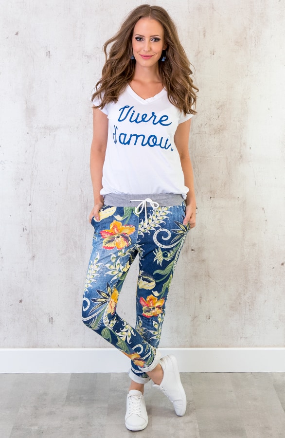 Print Jogging Broek Blauw – shoparchief, foto 5