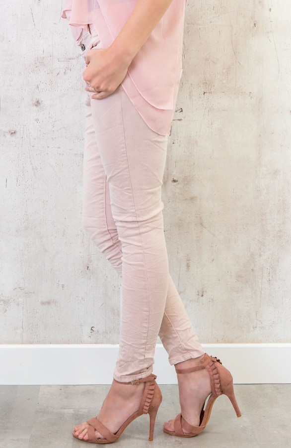 Chino Pailletten Broek Roze – shoparchief, foto 3