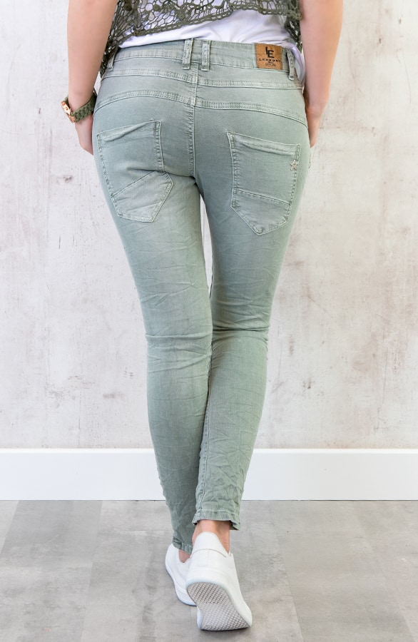 Chino Spijkerbroek Baggy Groen – shoparchief, foto 4