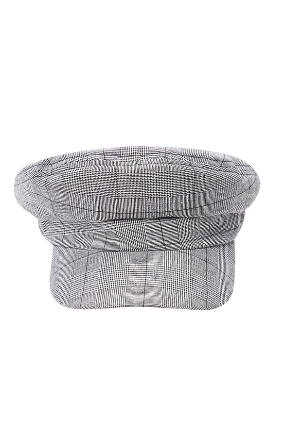 Baker Cap Geblokt Grijs – shoparchief, foto 2