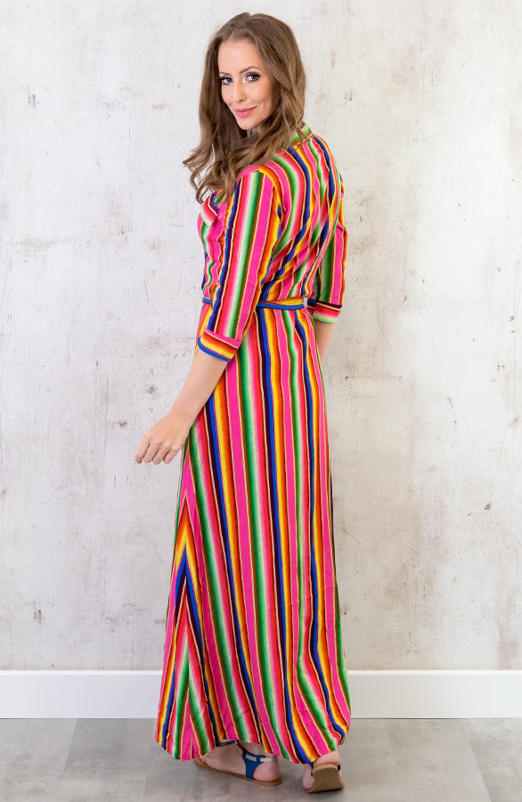 Strepen Jurk Vest Neon – shoparchief, foto 5