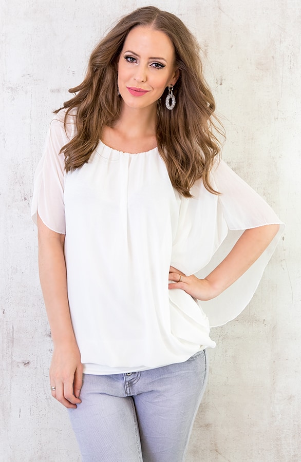 Basic Oversized Tuniek White – shoparchief, foto 2