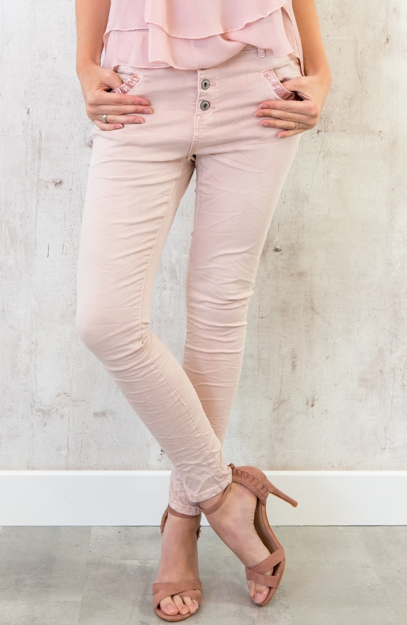 Chino Pailletten Broek Roze – shoparchief, foto 4