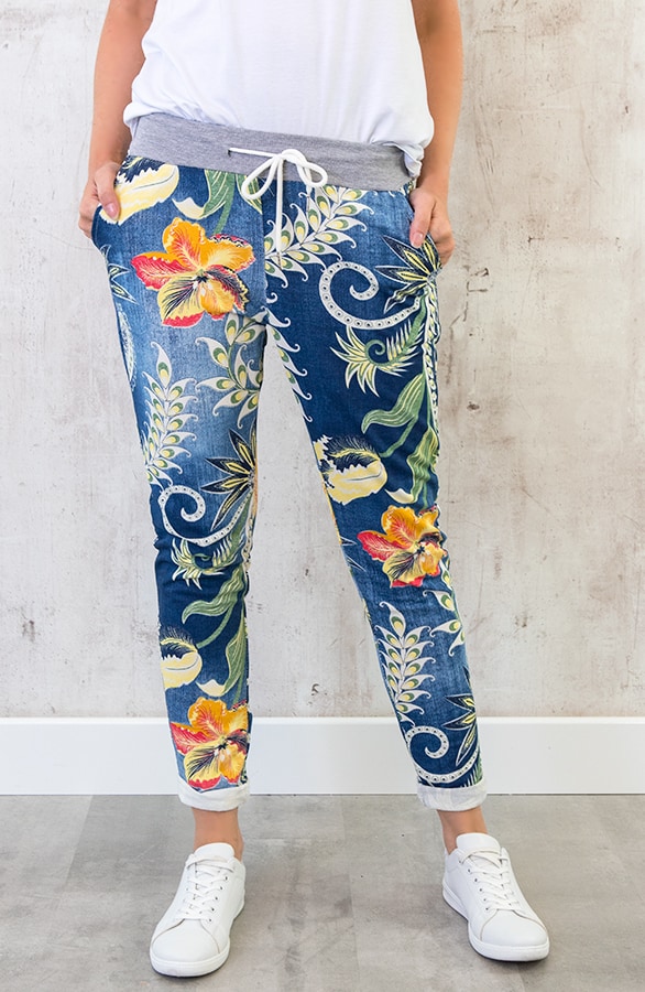 Print Jogging Broek Blauw – shoparchief, foto 2