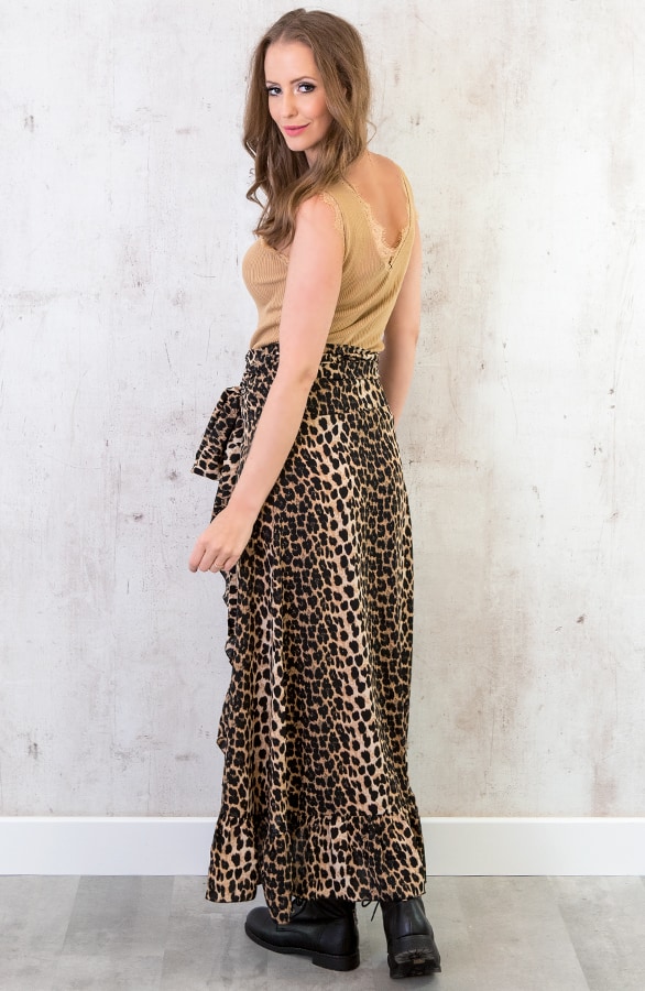 Luxe Rib Kanten Top Camel – shoparchief, foto 5