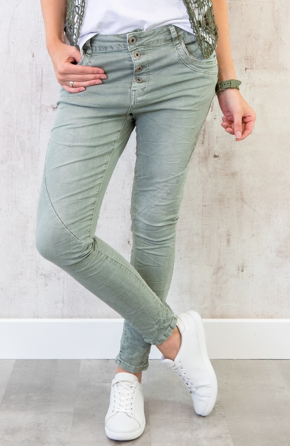 Chino Spijkerbroek Baggy Groen – shoparchief, foto 2