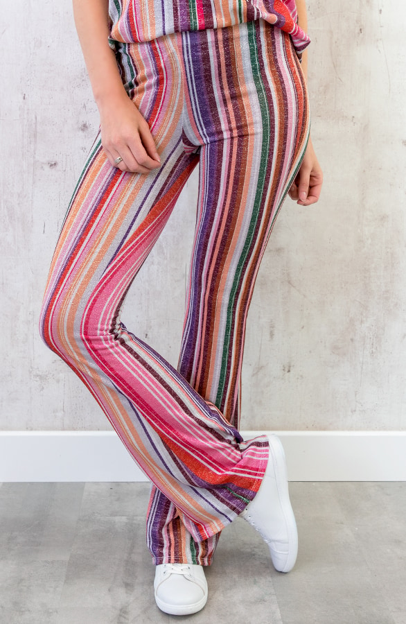 Glitter Strepen Broek Pastel – shoparchief, foto 2