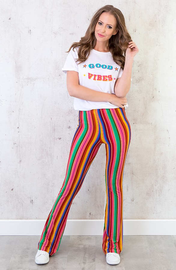 Gestreepte Flair Legging Neon – shoparchief, foto 4