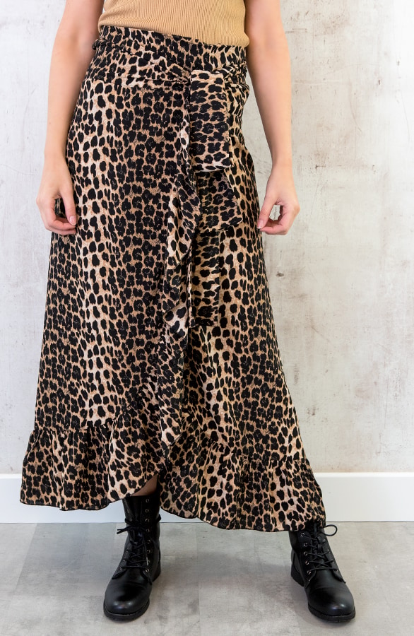 Leopard Wikkelrok Luxury – shoparchief, foto 2