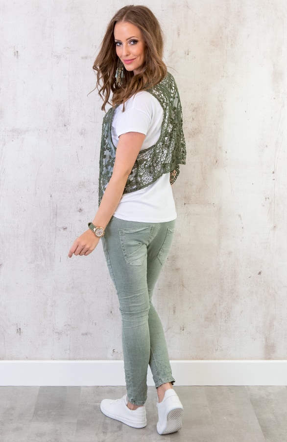 Chino Spijkerbroek Baggy Groen – shoparchief, foto 7