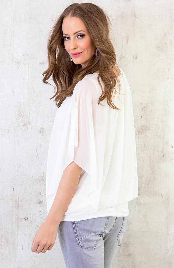 Basic Oversized Tuniek White – shoparchief, foto 4