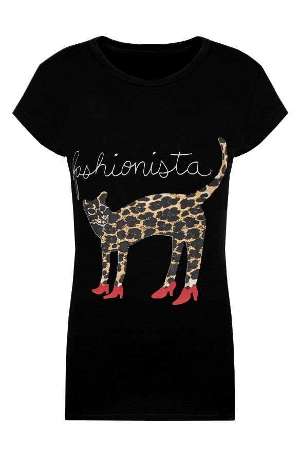 Fashionista Top Zwart – shoparchief