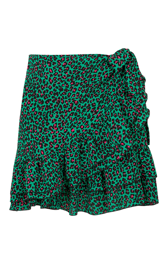 Leopard Wikkelrok Groen – shoparchief