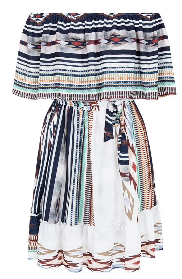 Noa Mexican Jurk Wit – shoparchief