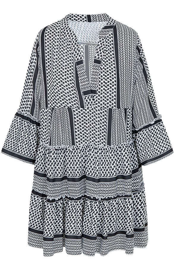 Noa Print Tuniek Zwart – shoparchief