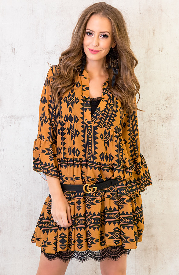 Noa Aztec Tuniek Okergeel – shoparchief, foto 3
