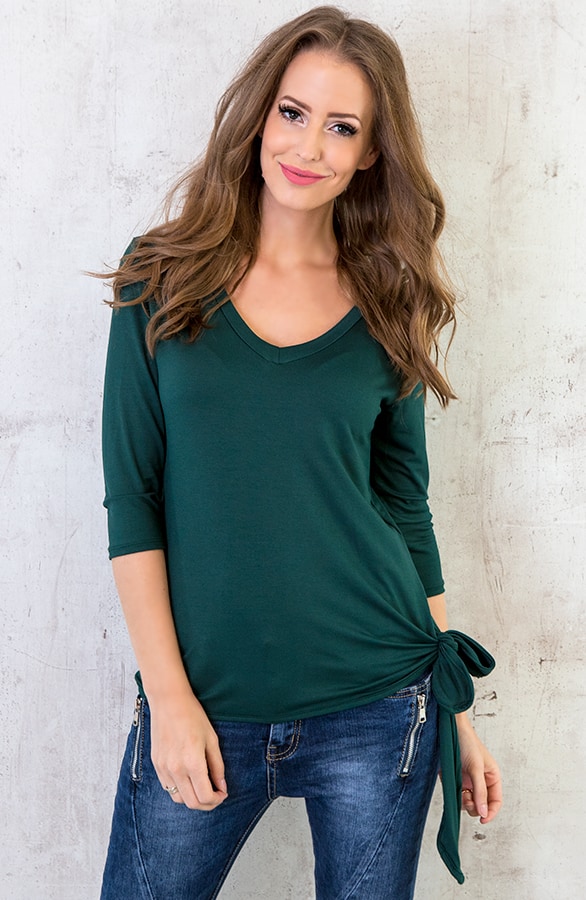 Basic Strik Shirt Groen – shoparchief, foto 2