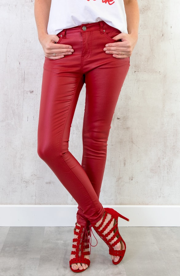 Coating Jeans Rood – shoparchief