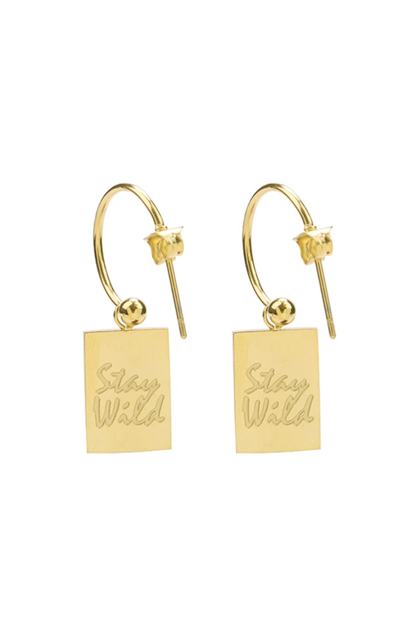 Stay Wild Oorbellen Goud – shoparchief, foto 2
